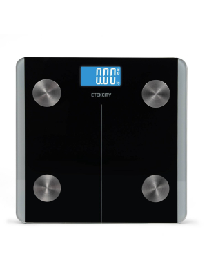 Smart Fitness Scale With Resistance Bands Black - Etekcity