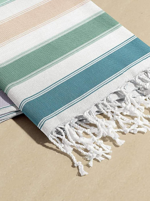 Alanya Beach Towel - Nature Stripe