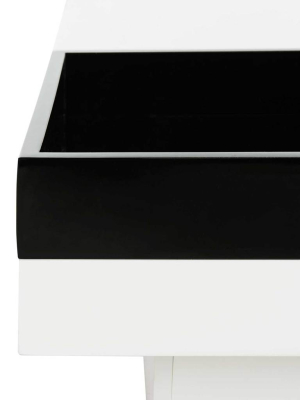 Wells Coffee Table White/black