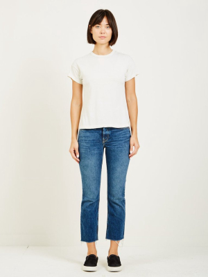 Boxy Short Sleeve Tee Off White