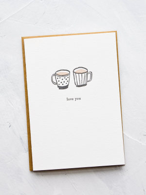 Love Mugs Card