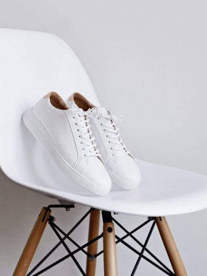 Series 8 White Leather Sneaker