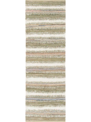 Montauk Shag Beige/multi Runner Rug