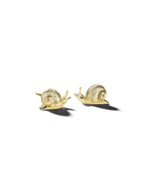 Wonderland Snail Stud Earrings