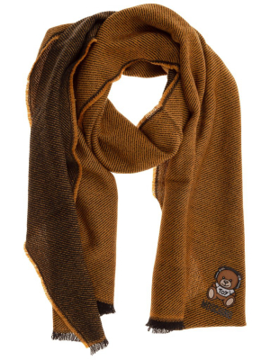 Moschino Teddy Patch Scarf