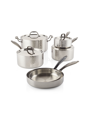 Fleischer & Wolf White Pots and Pans Sets, Nonstick Cookware Set 9pcs