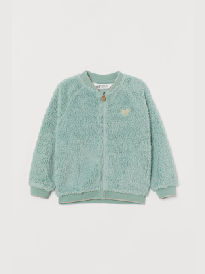 Zip-up Teddy Bear Cardigan