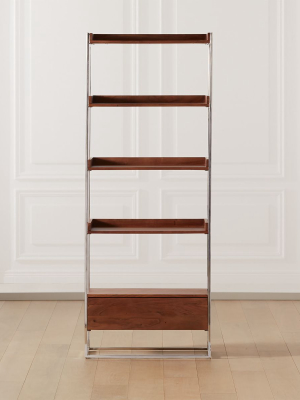 Brace Natural Wood Bookcase