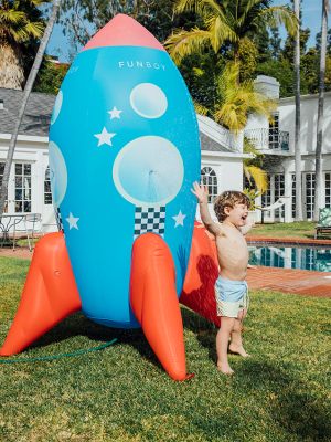 Inflatable Backyard Rocketship Sprinkler