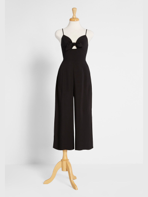 Knotty And Nice Tie-front Jumpsuit