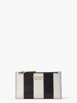 Spencer Stripe Small Slim Bifold Wallet