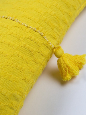 Antigua Lumbar Pillow - Bright Yellow