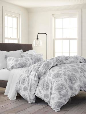 Twin 2pc Meadow Walk Comforter Set Gray - Ecopure