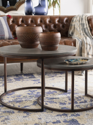 Aaron Round Nesting Table Set