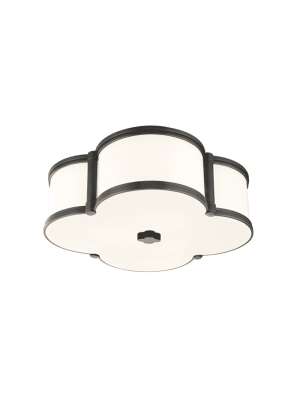 Chandler 3 Light Flush Mount Old Bronze