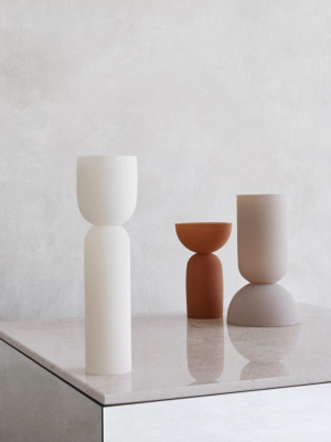 Dual Vase Medium Cream