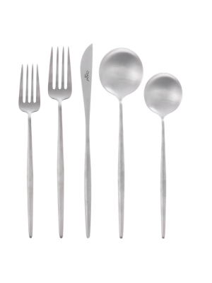 Moon Cutlery - Brushed Steel - 5pc Set