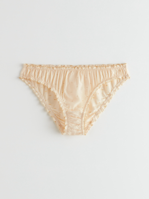 Ruffled Glitter Pattern Briefs