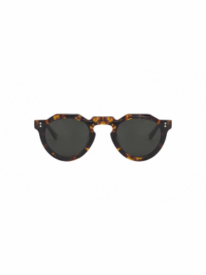 Lesca Pica Round Frame Sunglasses