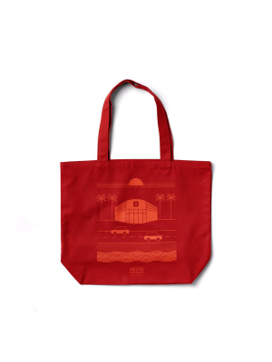 Los Angeles Tote In Red Orange