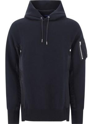 Sacai Contrasting Panelled Hoodie