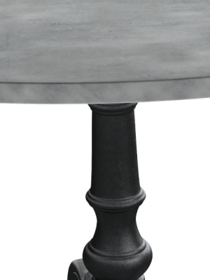 La Coupole Indoor/outdoor Dining Table, Round Pietra Cardoza Top