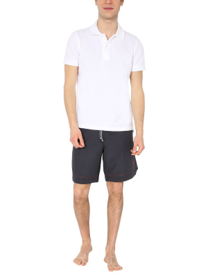 Brunello Cucinelli Contrast Stitching Drawstring Shorts