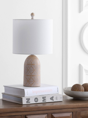 Nava Table Lamp (includes Led Light Bulb) Brown - Safavieh