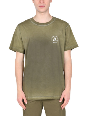 Helmut Lang Sprayed Logo Print T-shirt