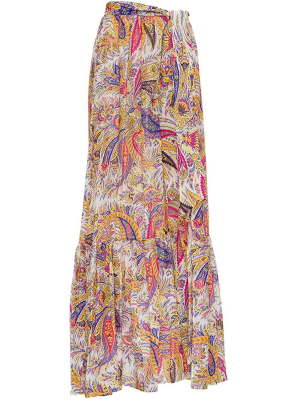 Etro Paisley Print Tie-fastening Skirt