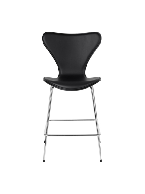 Series 7 Counter Stool - Colored Ash - Front Upholstered