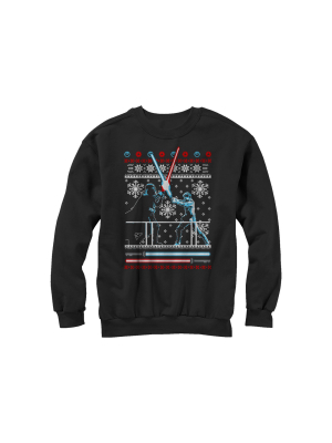 Men's Star Wars Ugly Christmas Duel Sweatshirt