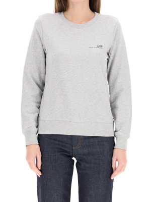 A.p.c. Item Logo Embroidered Sweatshirt