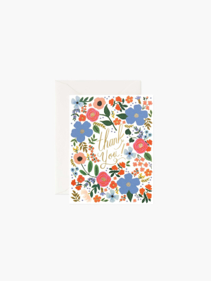 Rifle Paper Co Wild Rose Thank You Card