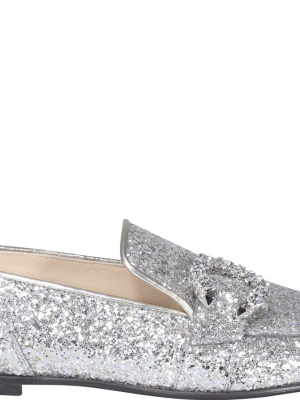 Jimmy Choo Mani Buckle-detailed Loafers