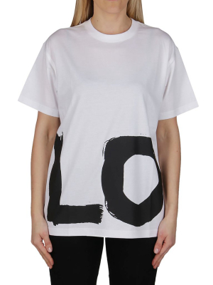 Burberry Love Printed Oversized T-shirt