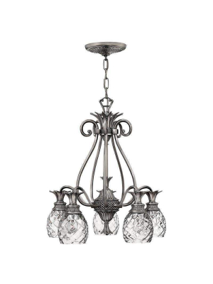 Plantation Chandelier Polished Antique Nickel