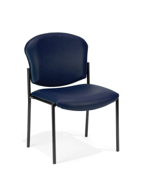 Armless Stack Vinyl Chair Navy - Ofm