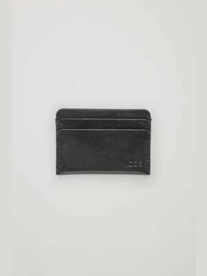 Round-edged Leather Cardholder