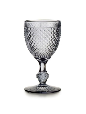 Vista Alegre Bicos Cinza - Set With 4 Water Goblets Grey