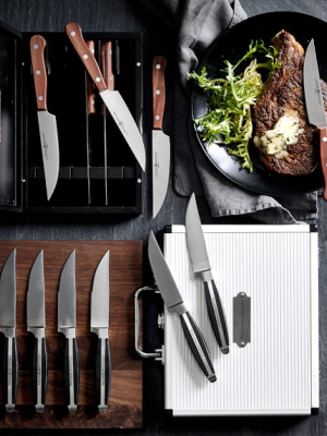 Wüsthof 6-piece Steak Knife Set With Plum Wood Handles