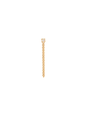 Radiant Diamond Stud - Long Chain