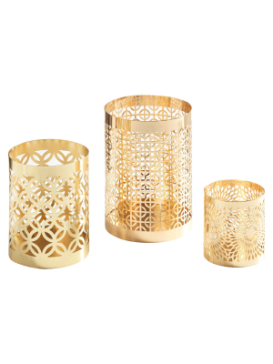 Set Of 3 Filigree Hurricanes - Danya B.