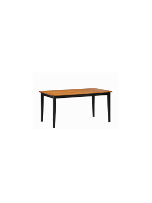 Shaker Table Black/oak Brown - Boraam