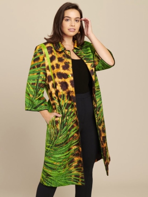 Jungle Print Overcoat