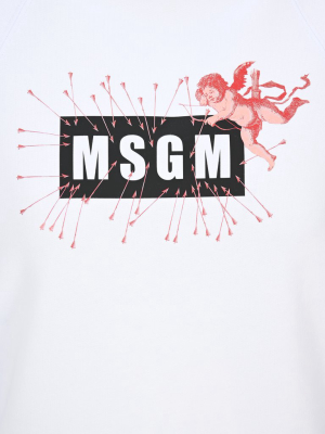 Msgm Cupid Logo Sweatshirt