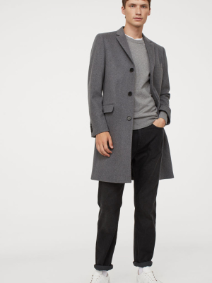 Wool-blend Coat