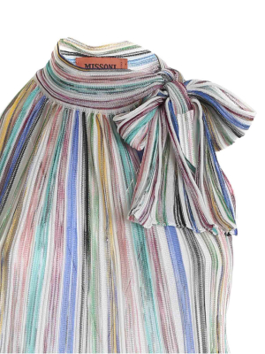 Missoni Striped Halternack Blouse