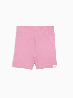 Miles Infant Bike Shorts - Pink Sky
