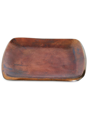 Julia Knight Eclipse 6" Stackable Square Tray In Bronze